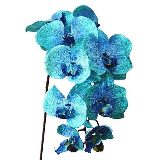 Fleur artificielle orchidée papillon, 1 pièce, décoration de jardin réaliste, bricolage, fête, mariage