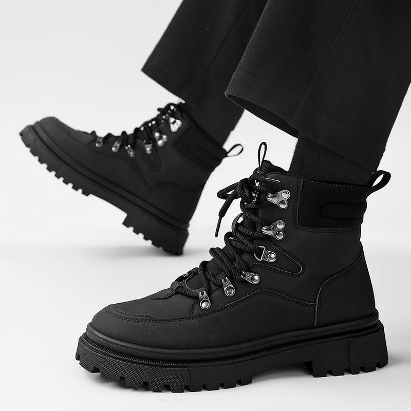 Fashion Men's Fashion Outdoor Casual Shoes Casual Shoes for Men Anti Slip Comfort Work Footwear Retro Locomotive Tooling Shoes for Men's