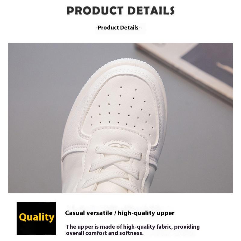 Çocuk Kampüs Deri Yumuşak Taban Bahar ve Sonbahar Tarzı Kız ve Erkek Çocuk Günlük Çok Yönlü Spor Ayakkabı