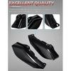 Amazicha Vivid Black Mid Frame Air Heat Deflectors Trim Left Right Set Compatible for Harley Touring and Trike 2009-2024 Models Without Cool Flow Fan