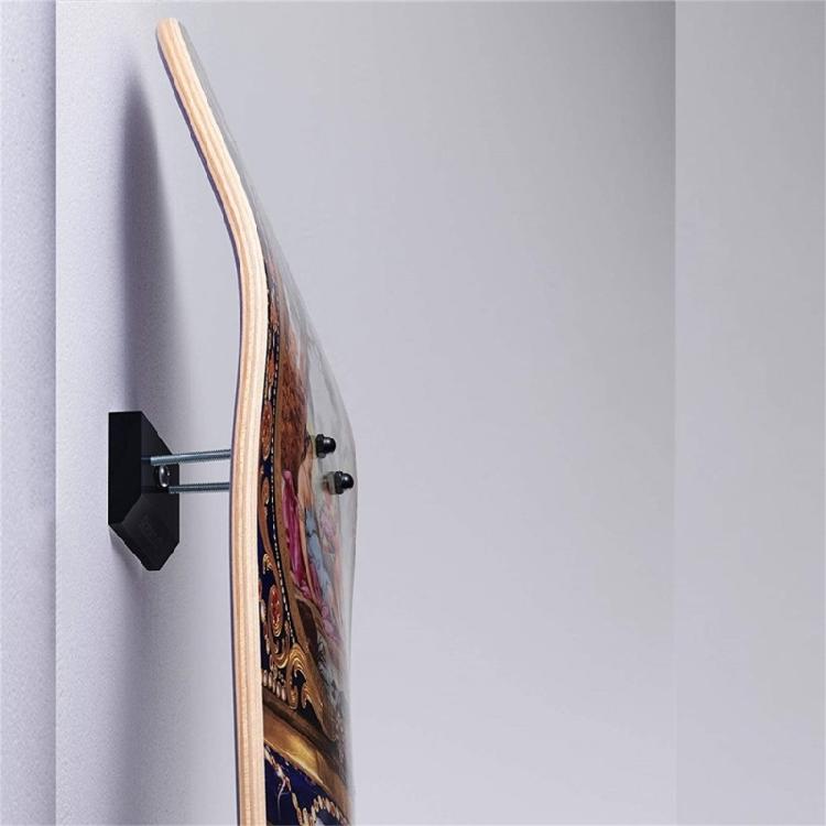 Wall Mount Skateboard Hanger Horizontal Skateboard Deck Display Rack Skateboard Hanger Hook for Longboards Deck Storage