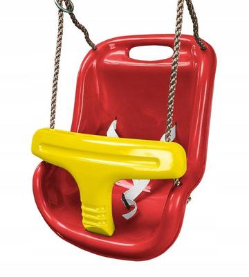 Fun Bucket Swing - Red and Yellow