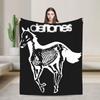 D-Deftoness Nu Metal Super Warm Blanket  Kids Plush Bedding Throws Funny Outdoor Flannel Bedspread Sofa Bed Cover