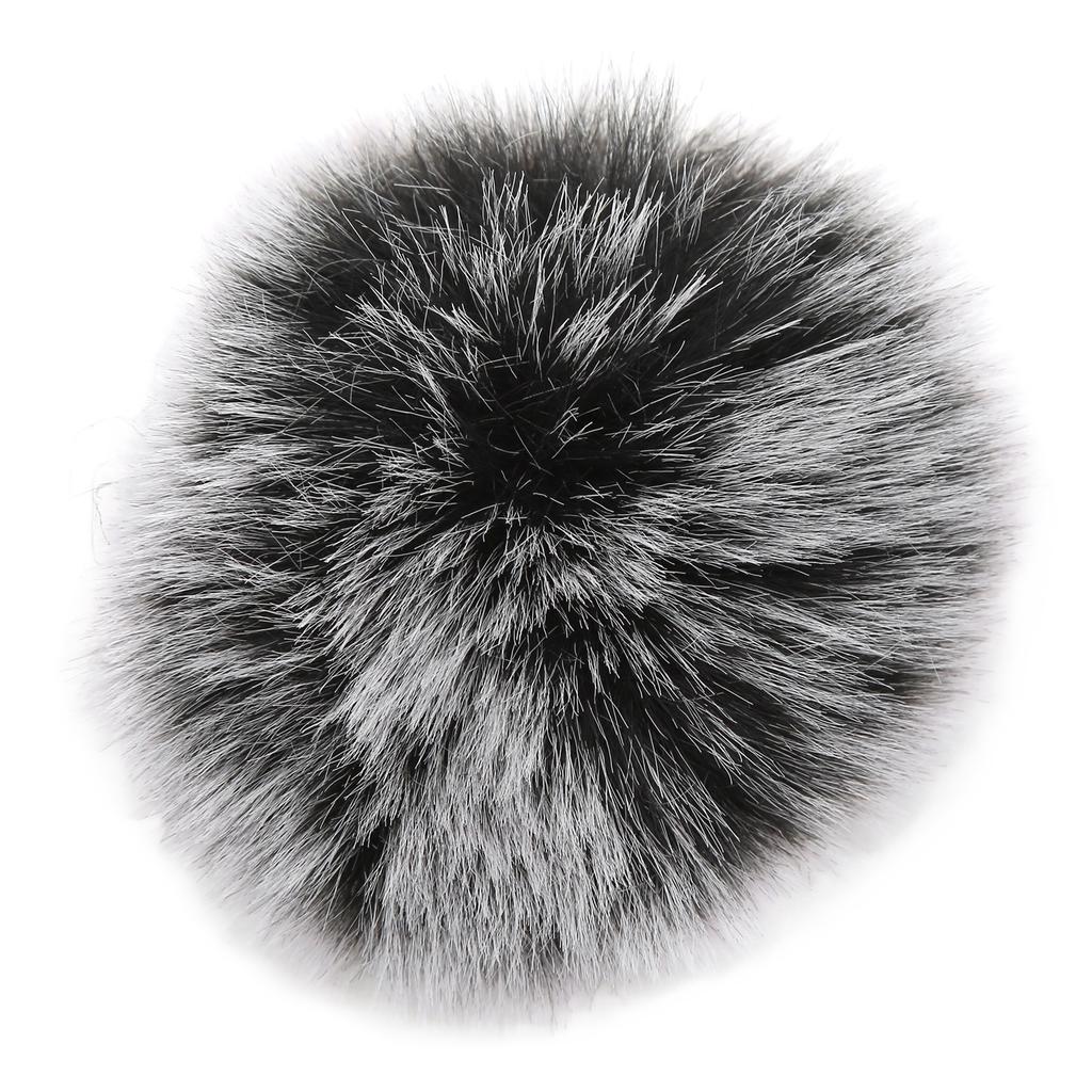 Artificial Fur Lavalier Mic Windscreen Lapel Microphone Wind Muff Clip On Furry Mic Muff