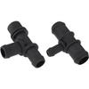 Motoforti HVAC Heater Hose Tee Connector for Ford Transit Connect 2010-2013 / Heater Pipe Connector/Durable / 1 Set Black Long-lasting