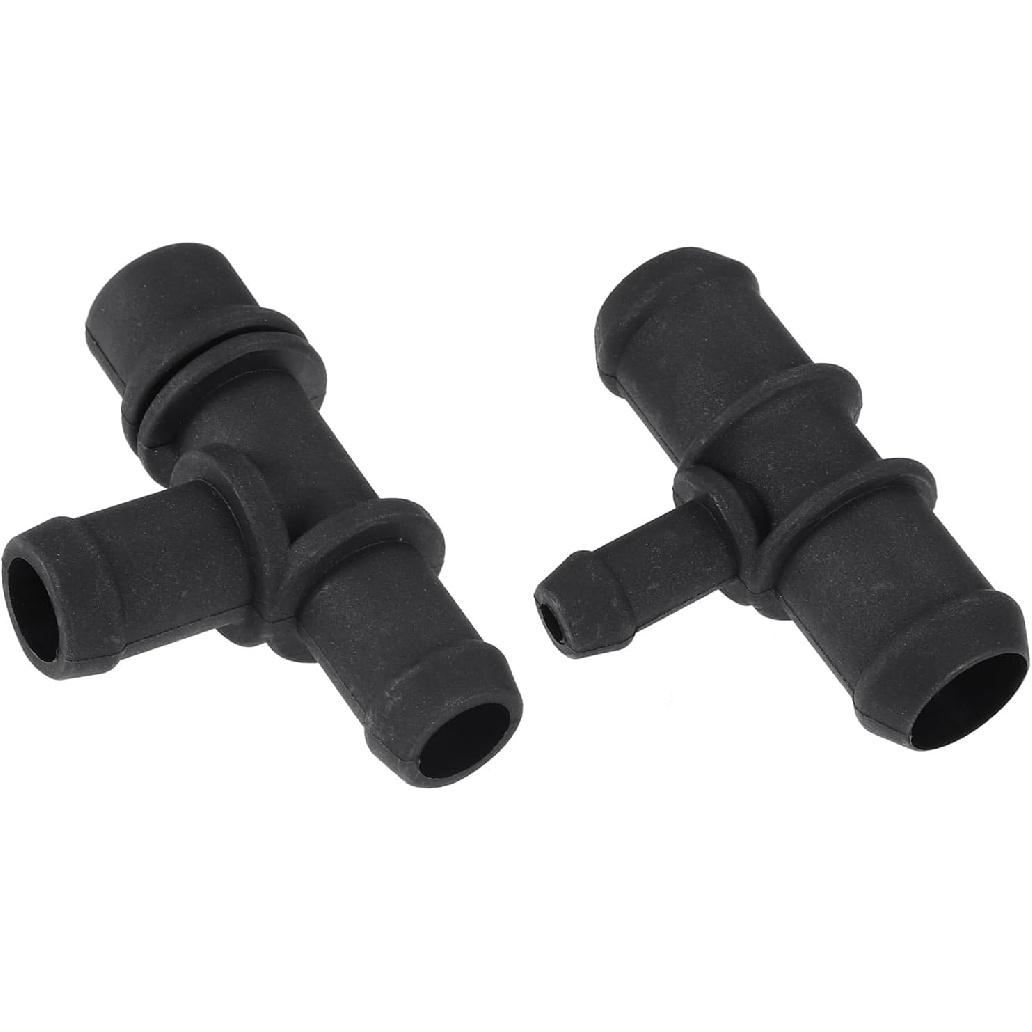 Motoforti HVAC Heater Hose Tee Connector for Ford Transit Connect 2010-2013 / Heater Pipe Connector/Durable / 1 Set Black Long-lasting