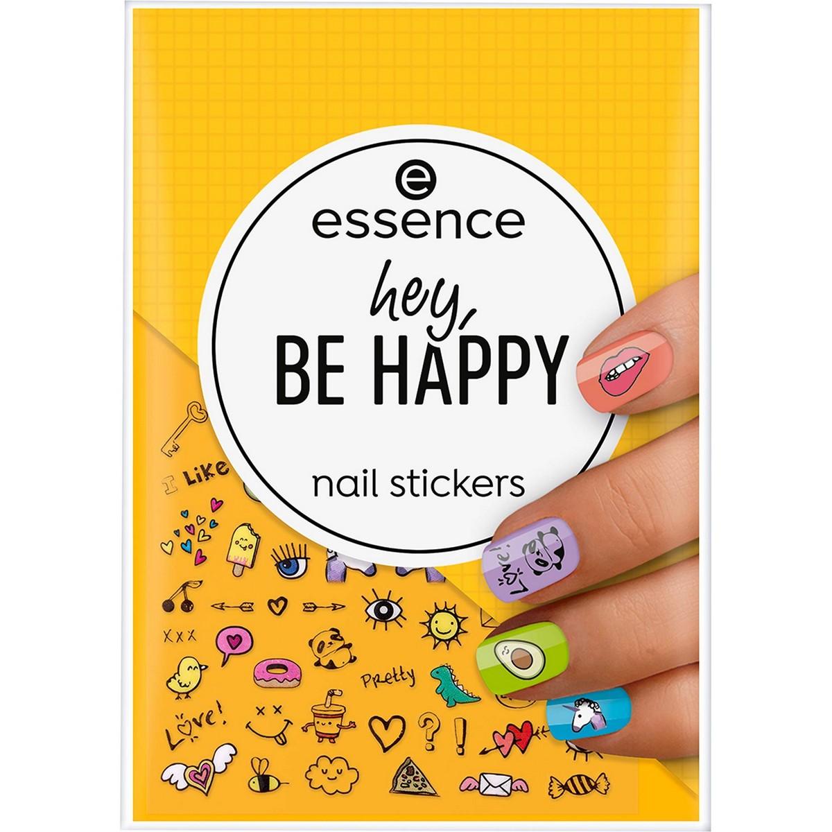 

Наклейки для ногтей Essence Be Happy разноцветные, 54 шт.