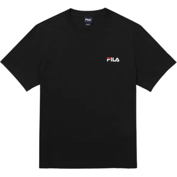 FILA T Shirt Korean Style Unisex Black FS2RSG2112X-BLK 90