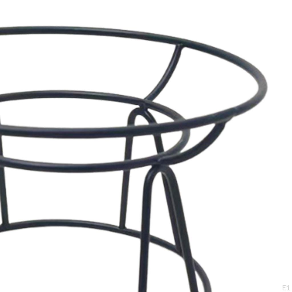 Stojan na misku pro kočku Zvýšený držák misky pro domácí zvíře 15,8 cm x 10 cm Kovová domácnost Černá Zvýšená na vodu a krmivo pro psy