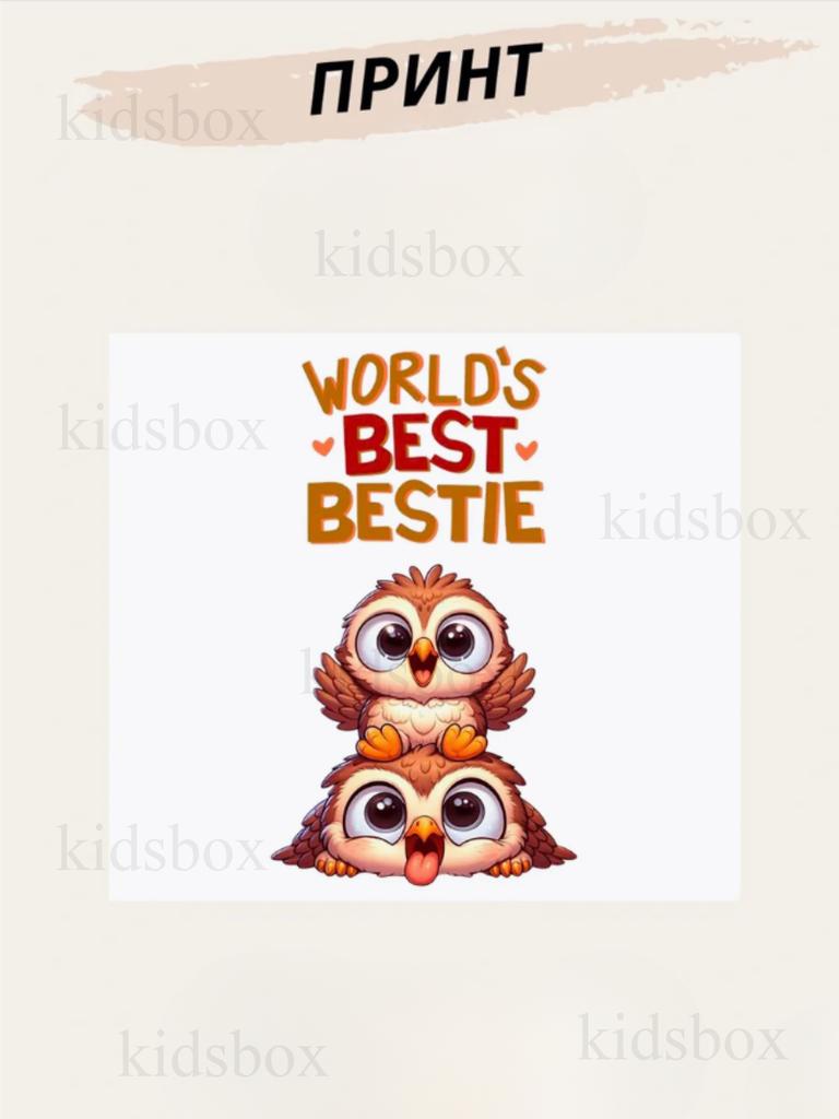 Mug Best Friends Printed Ceramic Cup World's Best Bestie 330ml 