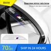 CCB1 X6 X7 2Pc PVC Car Rearview Rain Eyebrow Transparent Stickers For M Performance 1 3 5 7 Series M3 M4 M5 M6 X1 X3 X5 X6 X7 E30