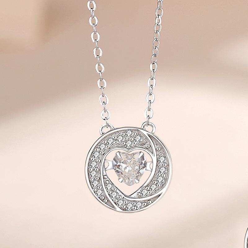 Tancise S925 Sterling Silver Luxury Personality Pendant Necklace Women's Classic Tide Necklace