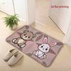 Cute Bear & Bunny Mats Living Room Decoration Home Sofa Non-Slip Carpet Study Bedroom Tatami Children'S Soft Floor Mat