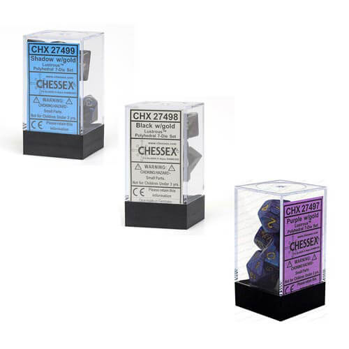 Sada kostek D7, lesklé poly (7 kostek)