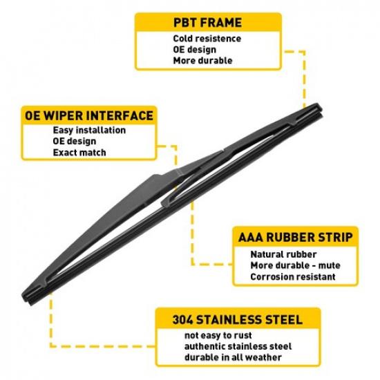 Rear Wiper Arm Fits Dodge Journey Blade With 2.4L 3.6L OE:68040371AA 2009-2017