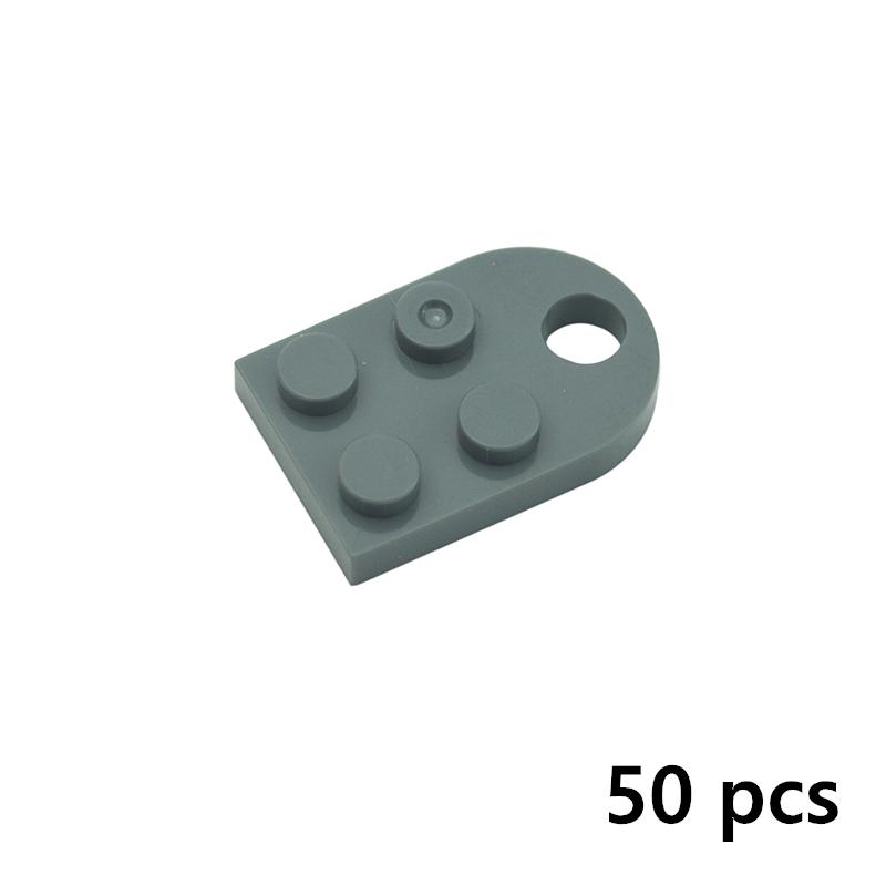 

50Pcs Brick 3176 Modified Plate 3x2 With Hole Building Blocks Parts Heart Key Creative Model Assemble Compatible Educational Toy