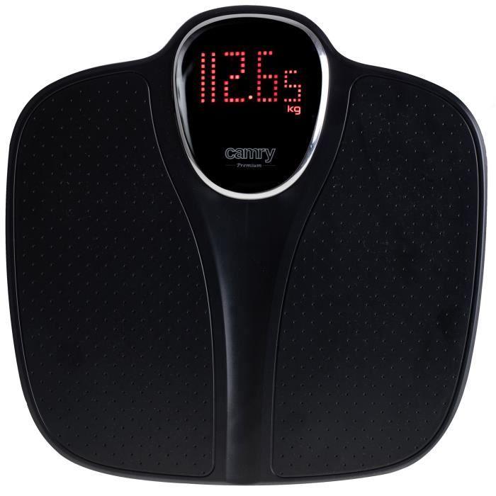 Pèse-personne Numérique Haute Précision 180 kg, Écran LCD, Arrêt Automatique. Briebe SC1125B Noir