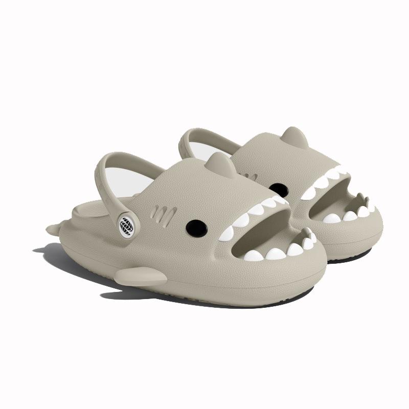 Shark Cartoon Anti-Collision Slippers for Women & Men - Summer Non-Slip Lazy Sandals with Thick EVA Soles