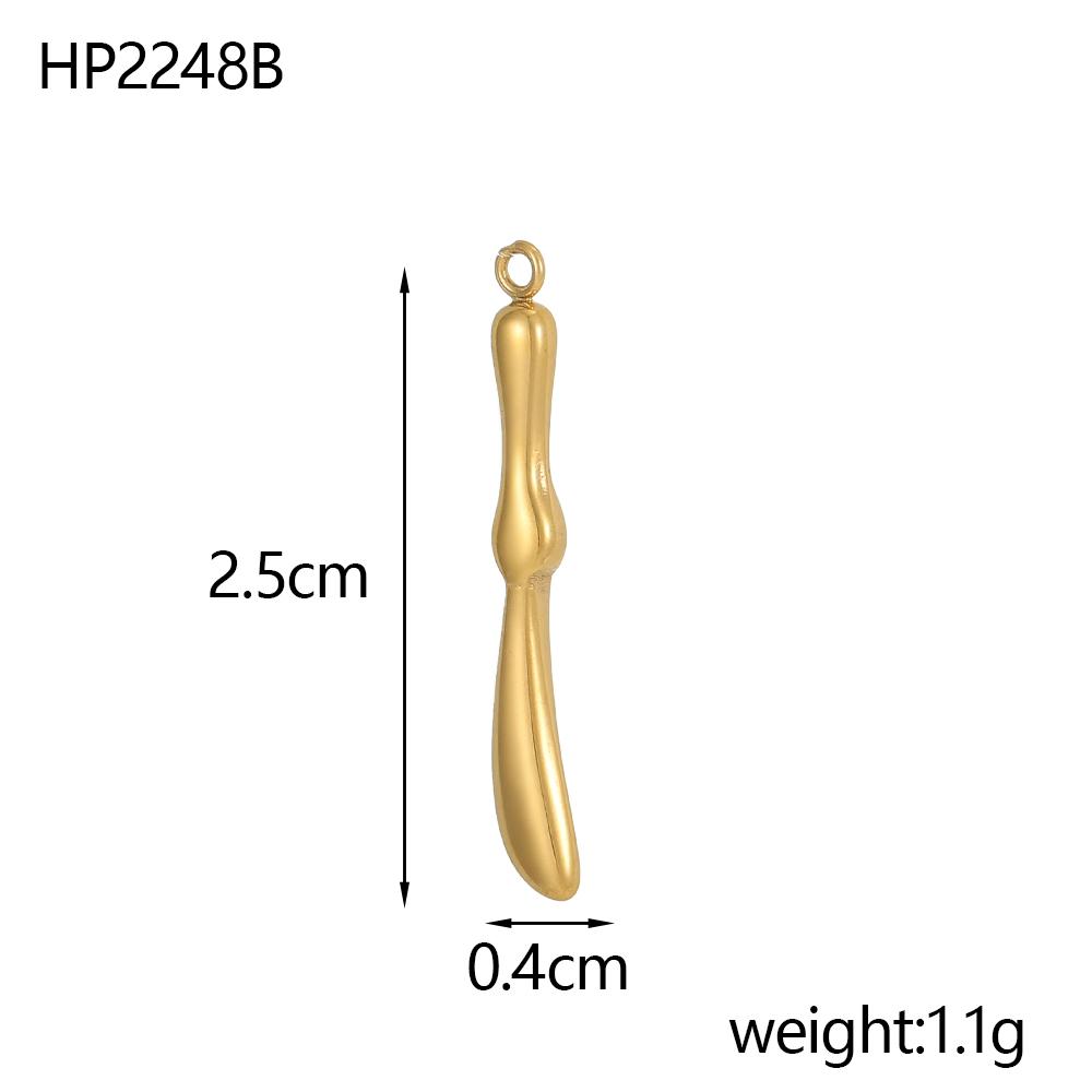 CARLIDANA Stainless Steel Coffee Teapot Cup Bike Scissors Charms White Collar Leisure Series Gold Plated DIY Charm Accessories
