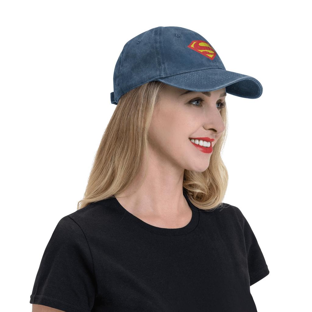 Supermans Logo Trucker Hat Outfit For Men Women Baseball Caps Classic Headwear Snapback Caps Adjustable
