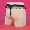 Sexy Ruffles Sissy Pouch Panties Men'S Mesh See Through Lingerie Crossdress G-String T-Back Thong Gay Male Maid Cosplay Bikini