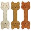 3PCS Magnet Buckle Magnetic Bookmark Vintage Style Book Accessories PU Leather Bookmark Cartoon Office Stationery