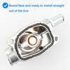Thermostat Housing, Replace 902-3041, 757-176 Compatible with Dodge Fiat Jeep 1.4L - 2013-2016 Dart, 2012-2019 Fiat 500, 2014-2020 Fiat 500L,
