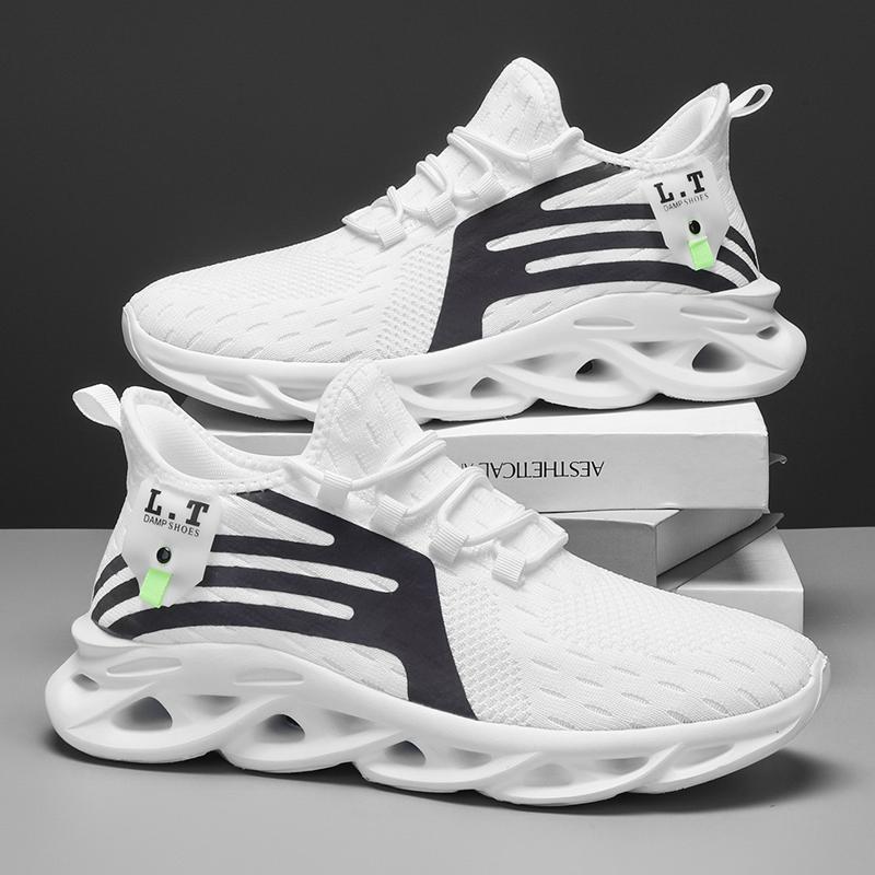 Yrzl Athletic Training Shoes For Men Lightweight Breathable Casual Non Slip Outdoor Walking Shoes Mens Athletic Training Shoes