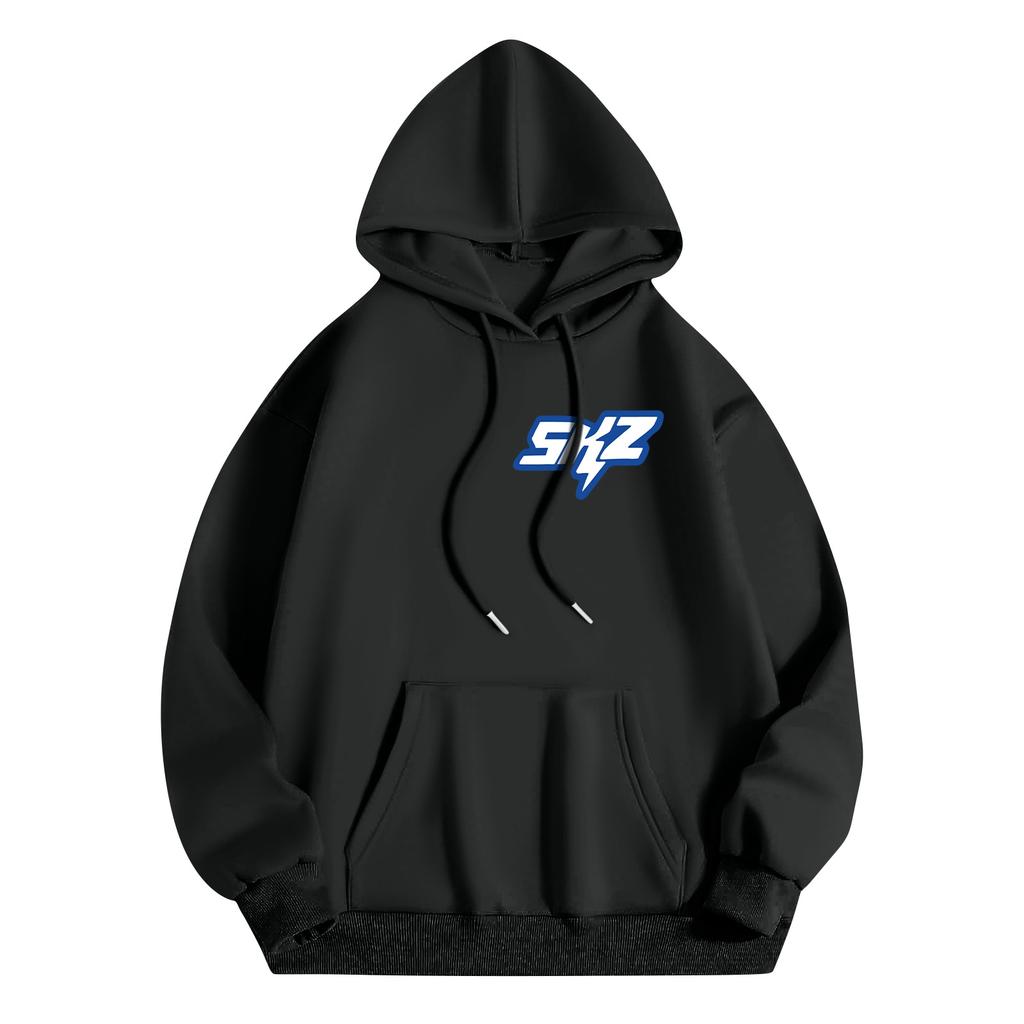 Roupa Casual Feminina da Moda Fato de Treino Top de Manga Comprida Moletom com Capuz Estampado