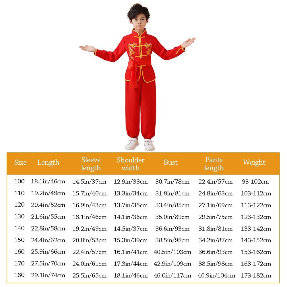 With Belt Wushu Costume Chinese Traditional Tai Chi Uniform Traditional Outfits  Kids Boys Girls