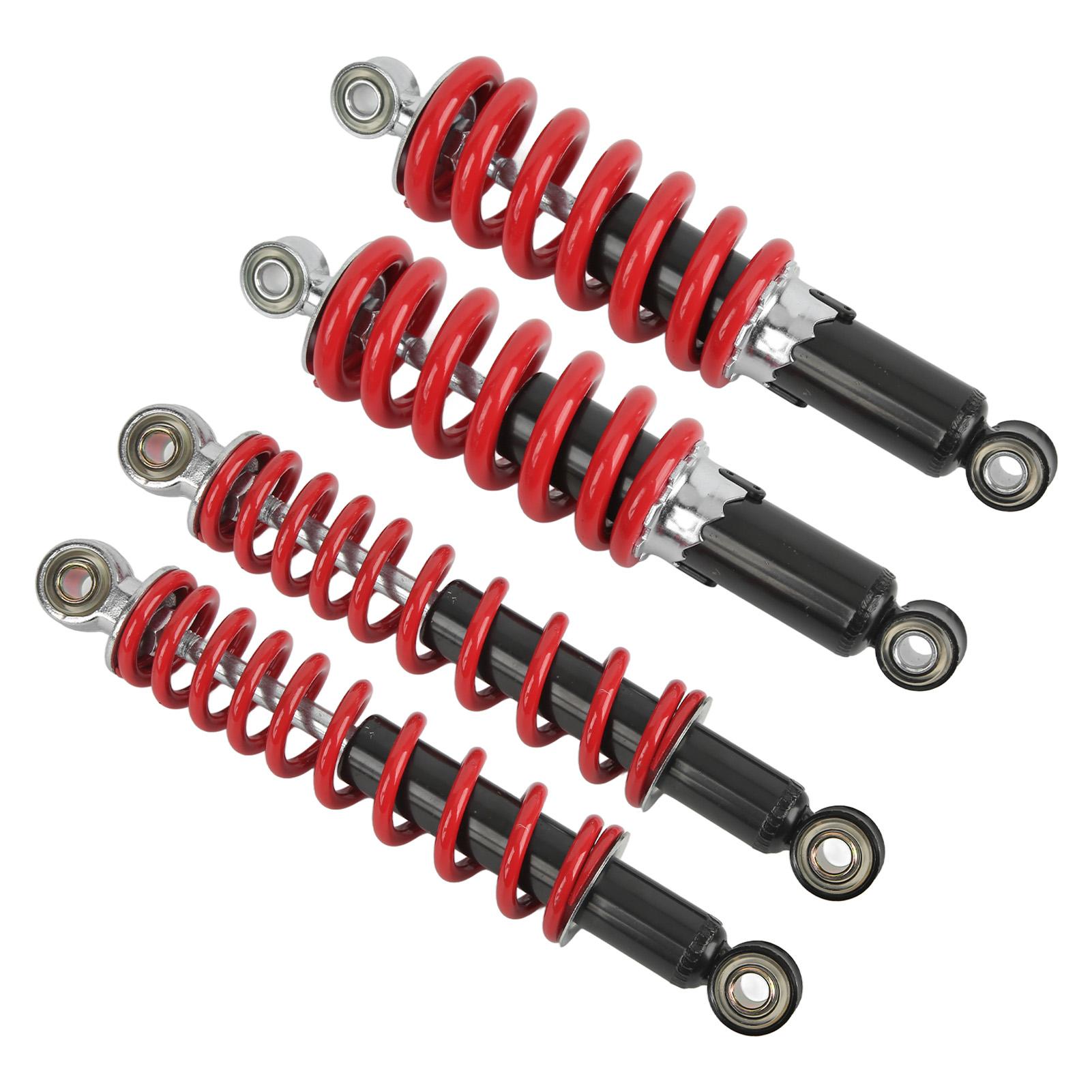 

4 шт. амортизатор передней и задней подвески 250 мм регулируемый для 50 куб. см125cc Dirt Pit Bike ATV Go Kart