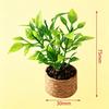1/12 Dollhouse Mini Potted Orange Tree Simulation Green Plant Model Mini Garden Decor Pretend Play Doll House Accessories