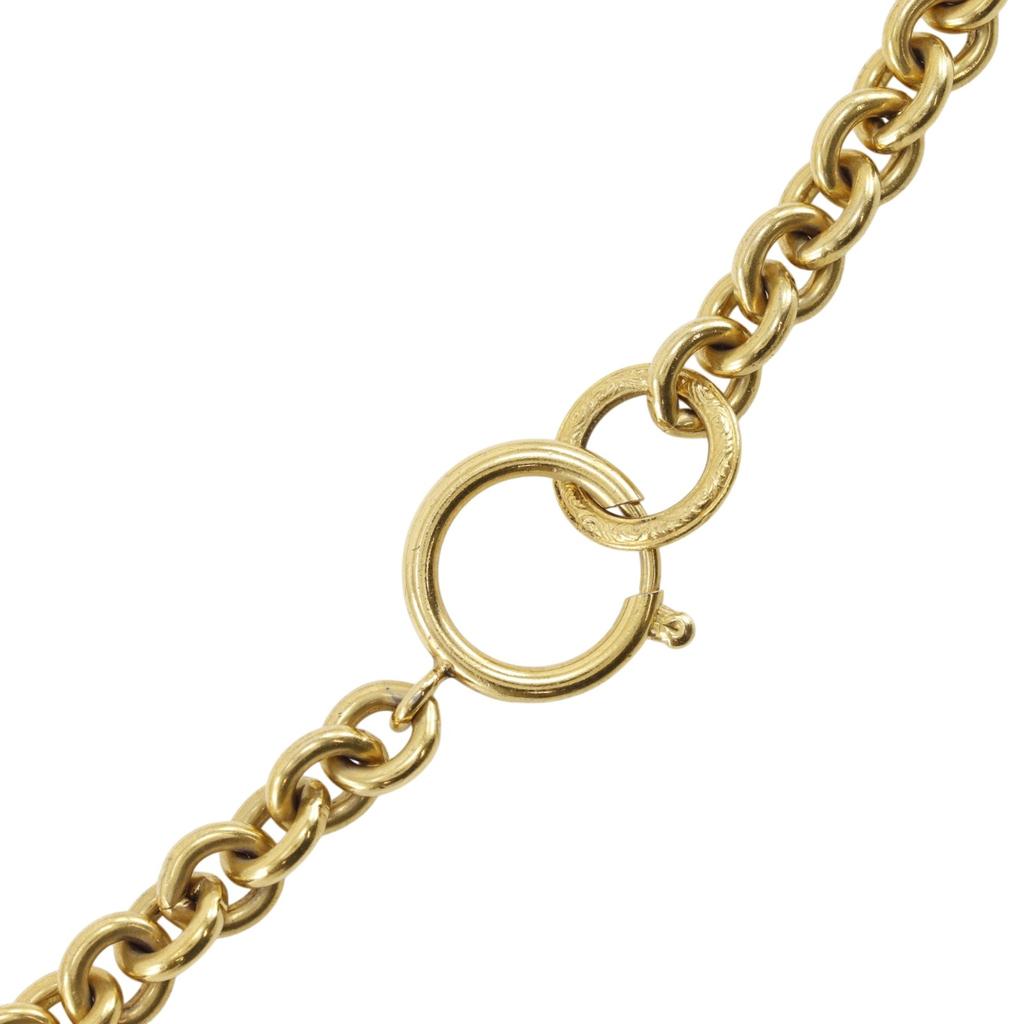CHANEL COCO Mark Necklace vintage Plated Gold 73.7g Women Used