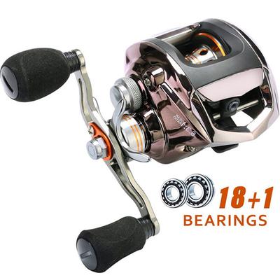 „Baitcasting“ ritės 12+1/18 +1BB 7.2:1/6.3:1 Kairė/dešinė priekinė vilkimo spiningo ritė