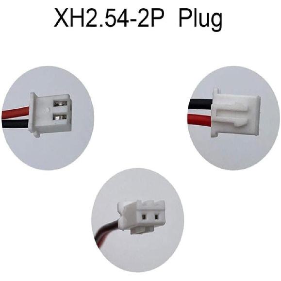 7.4V 2S2P Lithium-Ion Battery Pack 18650 Rechargeable Replacement Battery with XH-2P 2.54 Plug
