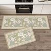 Minimalist Line Drawing Flower Kitchen Non Slip Floor Mat Waterproof Oil Proof Kitchen Strip Carpet Home Decoration