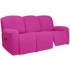 3 Seat Stretch Sectional Recliner Sofa Slipcover With Elastic Bottom Soft Washable Furniture Pet Protector Couch Cover