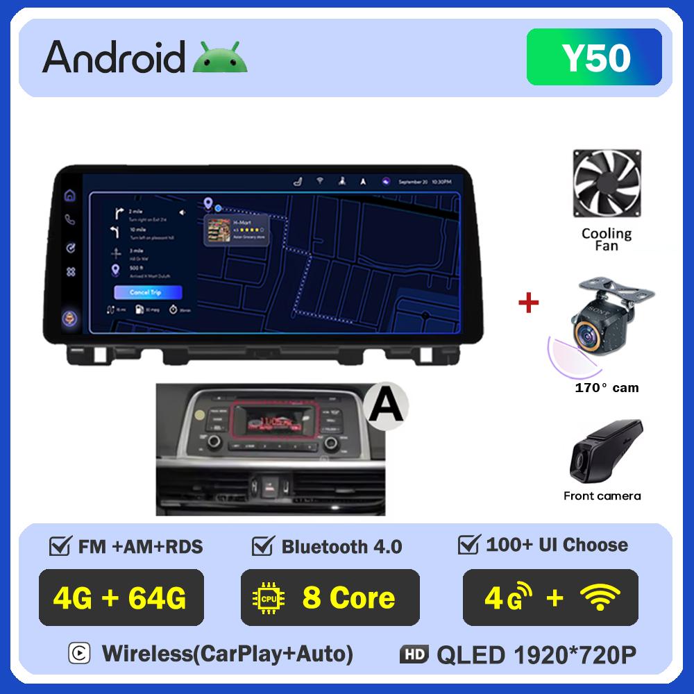 12,3 Zoll Auto Multimedia Radio Für KIA K5 Optima 2015-2019 Video Audio Player Stereo Navigation Autoradio Carplay Kein 2 Din DVD