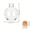 Decorative Glass Bottles with Cork Stoppers,Round Glass Jar Aromatherapy Container Bottles,drift Bottles-storage Containers Jars