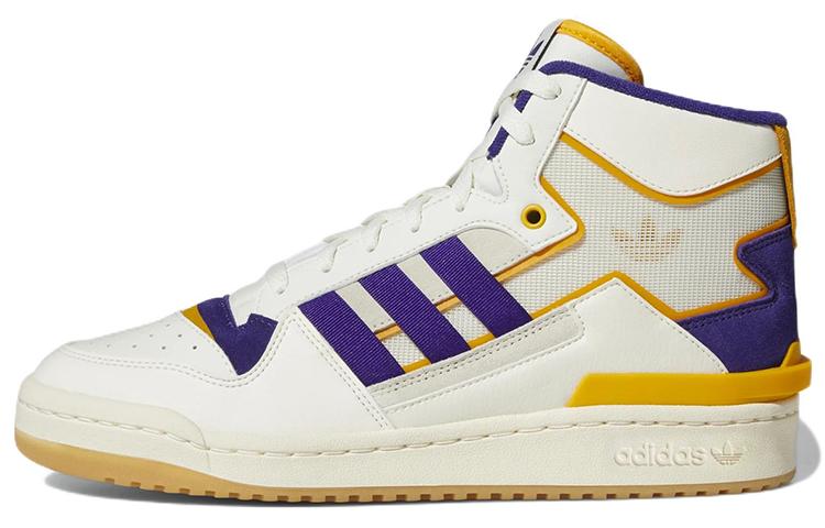 Forum Adidas Originals Exhibit Mid  Inside Out - White Purple Gold  GX4119 36
