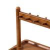 Desktop Key Holder Jewelry Organizer Stand Elegant Versatile Wood Rack with Hooks for Countertop