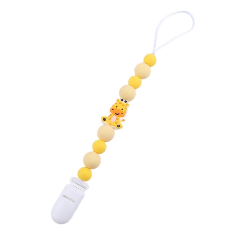 

Cartoon Animal Soother Chain Baby Pacifier Holder Toddlers Pacifier Straps Teether Toy Pacifier Chain Baby Supply