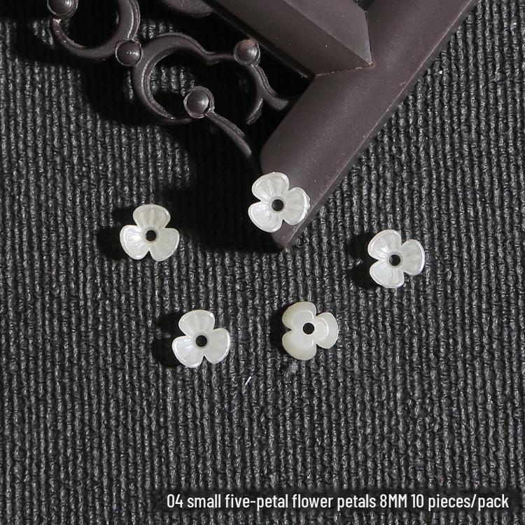 DIY sada dětských vlasových doplňků: ABS perla, Akrylový květ, Lístky lilie a chryzantémy