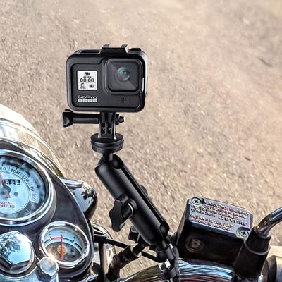 Sport Kamera Halterung Motorrad Halterung für Go Pro Hero 13 12 11 10 9 Insta 360 X4 X3 GO 3 3S Moto Bike Fahrrad Lenker Halterung