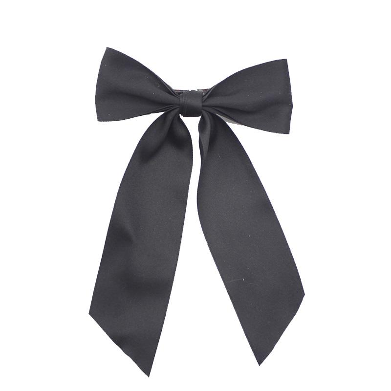 Lystrfac Fashion Retro Ribbon Bow Tie Hair Clips for Women Girls Wide Back Head Top Clip Hairpin  Hairgrips Hair Accessories