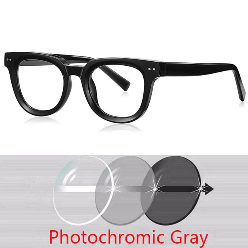 Retro Flat Top Glasses Acetate CP Core Minimalist Optical Frame Prescription Eyeglasses Simple Nail Design
