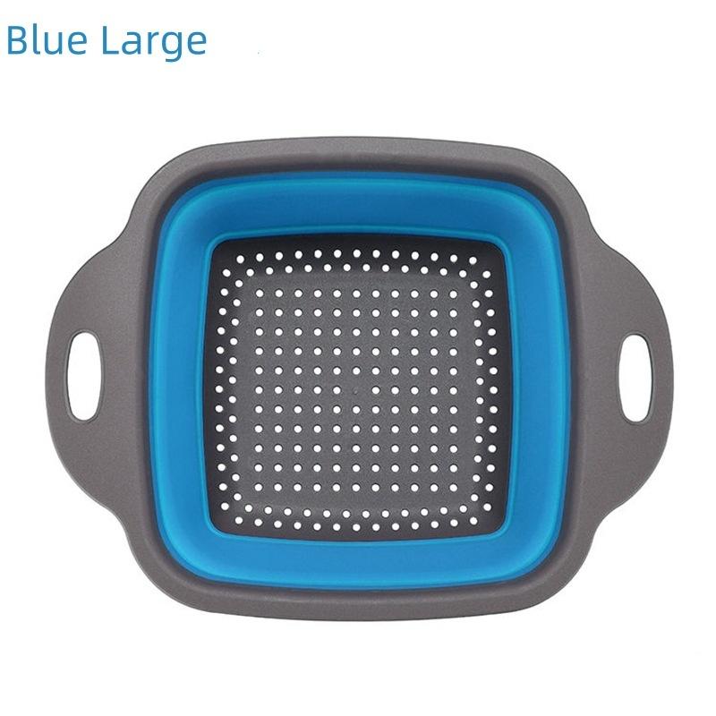 NEW Foldable Vegetable Washing Basket Vegetable Fruit Filter Portable Colander Collapsible Drainer Kitchen Accessories Gadgets