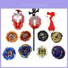 Set Beyblade Burst Super King da 8 pezzi con lanciatore scintillante e scatola di stoccaggio