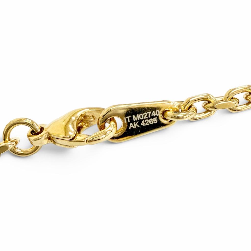 Excellent LOUIS VUITTON Necklace Chain LV Yours Monogram flower gold mens M02740 Used