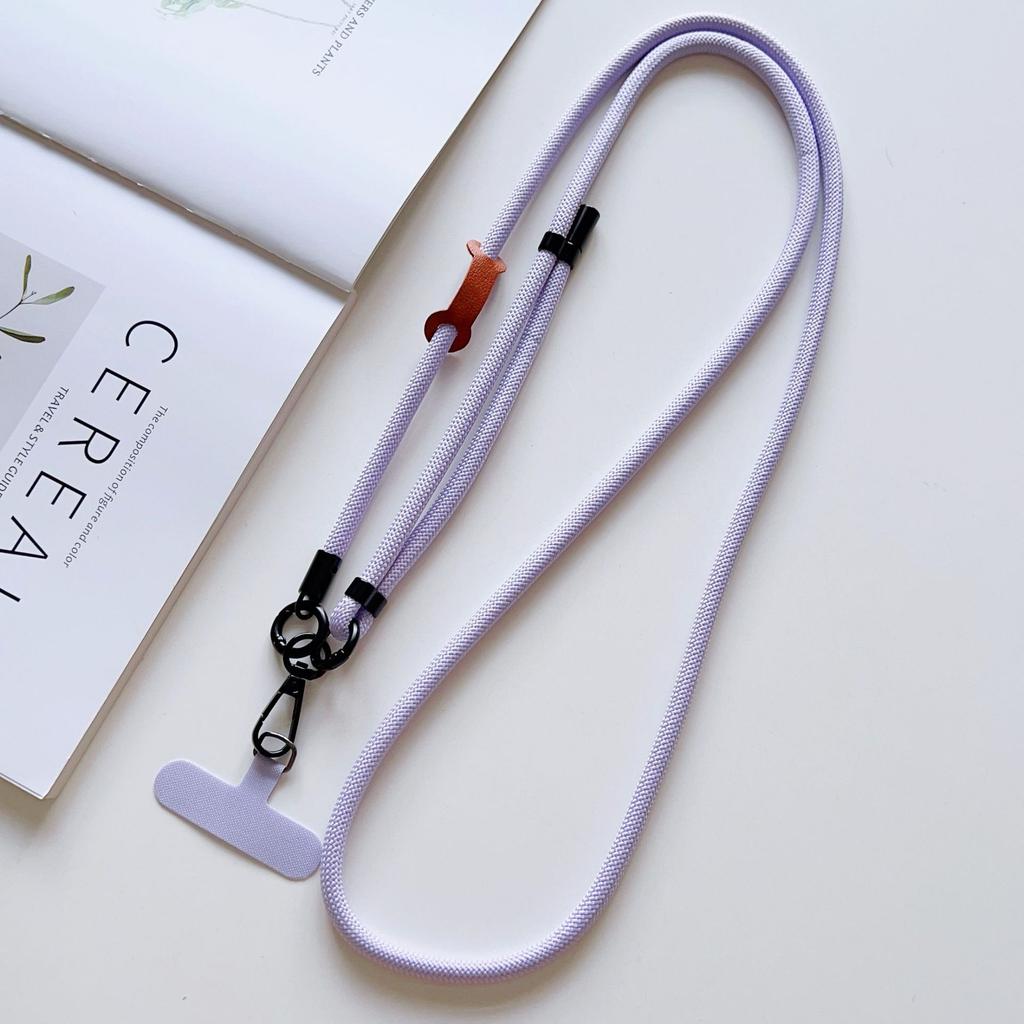 Uniwersalny Regulowany Smycz na Telefon Naszyjnik Crossbody Pasek do Etui na Telefon Długa Lina Wisząca z Klipsem Zapobiegający Zgubieniu Trwały i Solidny